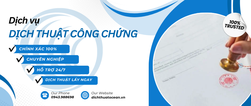 Dịch vụ dịch thuật công chứng