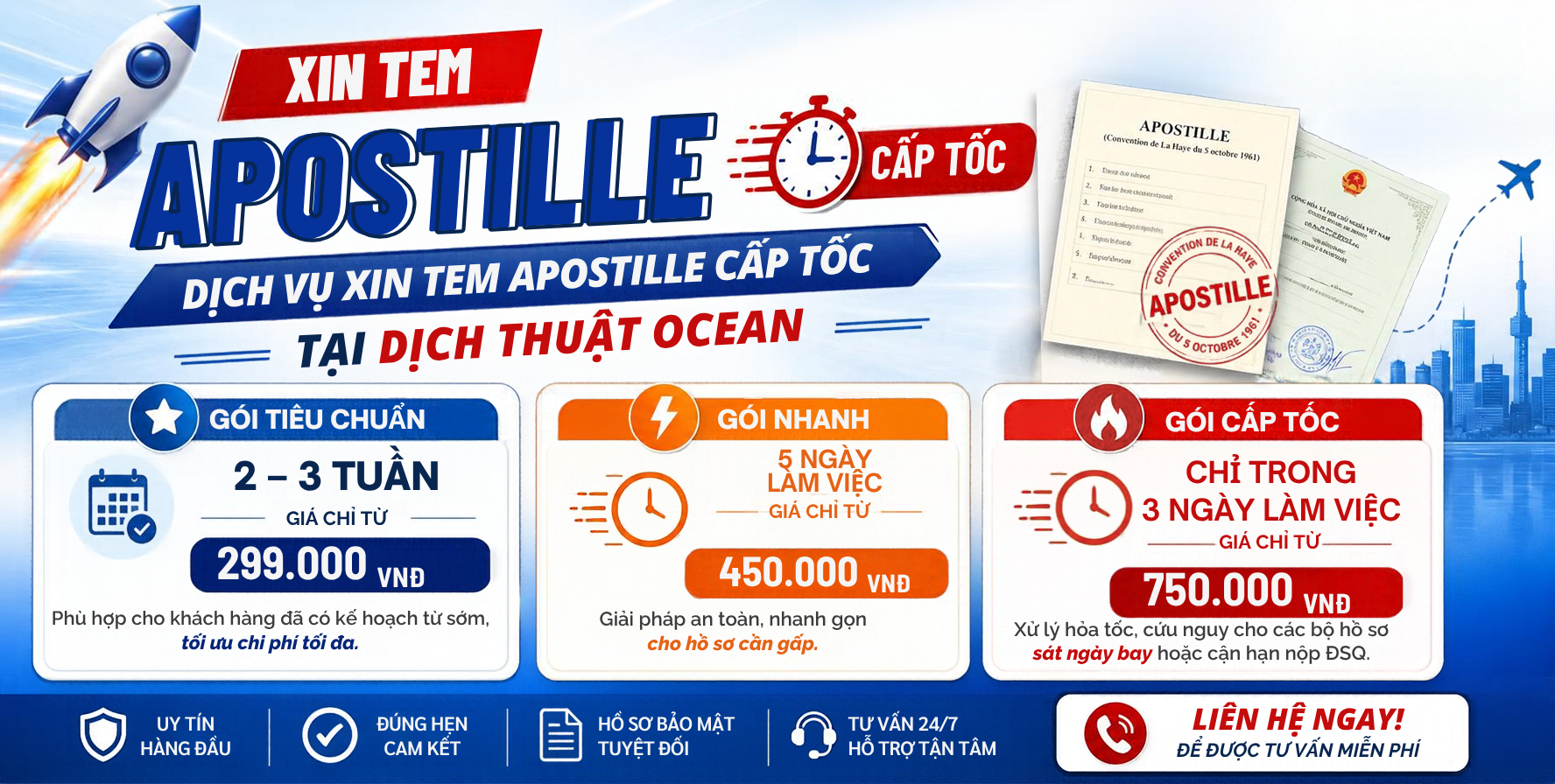 XIN TEM APOSTILLE CẤP TỐC
